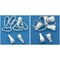 Sterling Silver Pendant Chain Connector Snap Bails Medium & Large Kit 20 Pcs